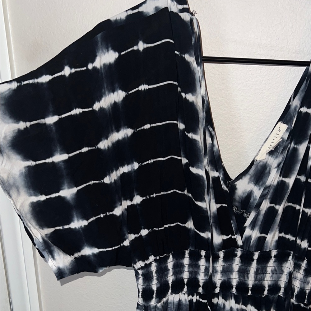 Lovestitch Black Blue and White Maxi Dress - Picture 4 of 6